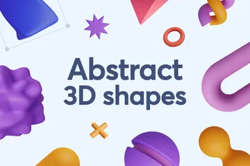 Abstract Shapes 3D Icon Pack