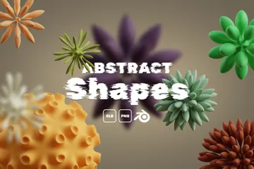 Abstract Shapes 3D Icon Pack