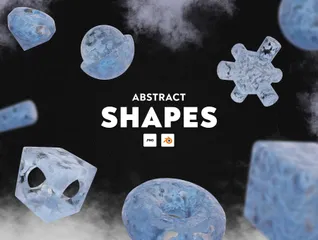 Abstract Shapes Ice 3D Icon Pack
