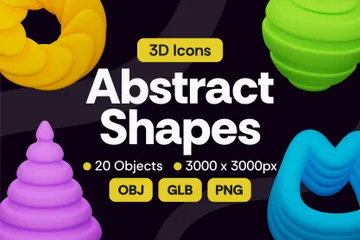 Abstract Shapes V2 3D Icon Pack