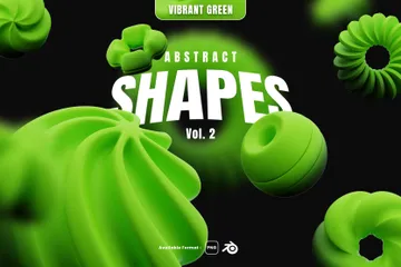 Abstract Shapes Vol. 02 3D Icon Pack