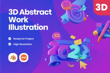 Abstract Work 3D Icon Pack