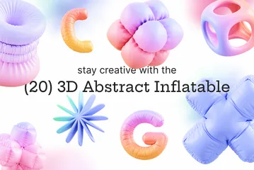 Colorido abstracto Paquete de Icon 3D