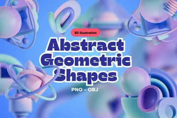 Geométrico abstracto Paquete de Icon 3D