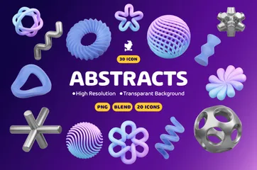 Abstracts 3D Icon Pack