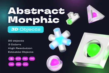 Morphique abstrait Pack 3D Icon