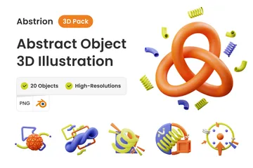 Abstrakte Objekte 3D Illustration Pack