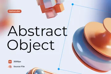 Abstraktes Objekt 3D Icon Pack