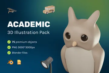 Academic 3D Icon Pack