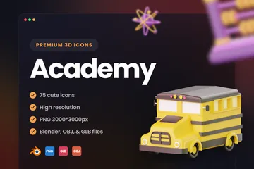 Academy 3D Icon Pack