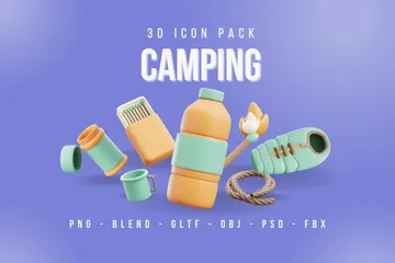 Cámping Paquete de Icon 3D