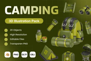 Cámping 3D Icon Pack