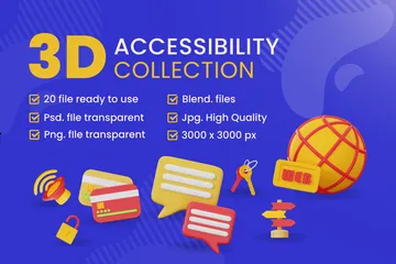 Accessibilité Pack 3D Icon