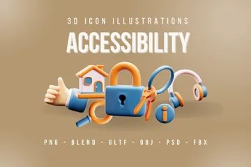 Accessibility 3D Icon Pack