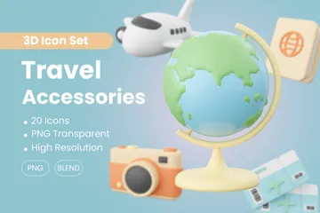 Accessoires de voyage Pack 3D Icon