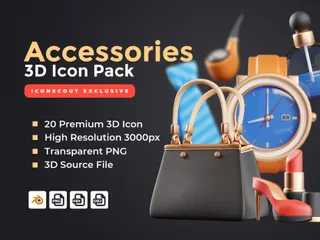 Accessories 3D Icon Pack