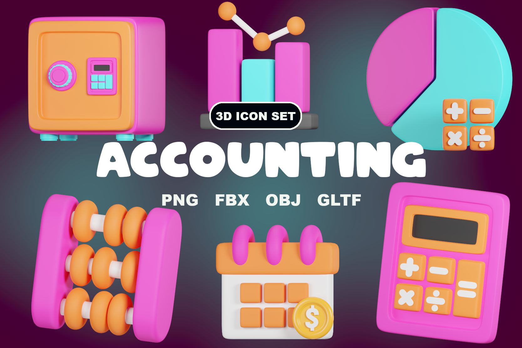 Premium Accounting 3D Illustration Pack From Business 3D Illustrations