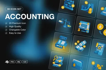 Accounting 3D Icon Pack