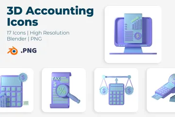 Free Accounting 3D Icon Pack