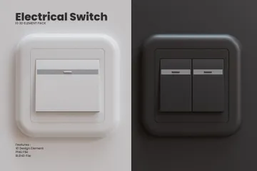 Acessórios elétricos Pacote de Icon 3D