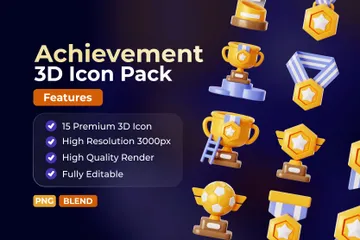 Achievement 3D Icon Pack