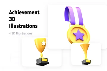 Achievement 3D Illustration Pack