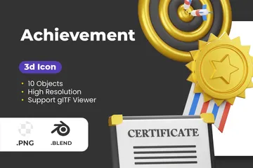 Achievement 3D Icon Pack