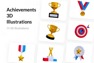 Achievements 3D Illustration Pack