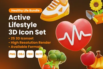 ACTIVE LIFESTYLE 3D Icon Pack