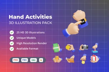 Activités manuelles Pack 3D Icon