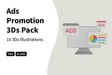 Ads Promotion 3D Icon Pack