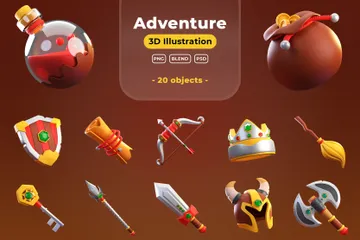 Adventure 3D Icon Pack