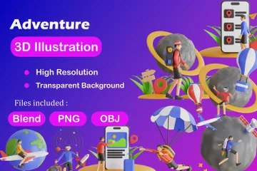 Adventure 3D Illustration Pack