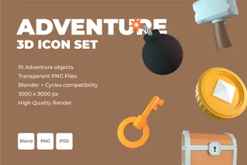 Adventure 3D Icon Pack