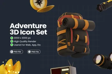 Adventure 3D Icon Pack