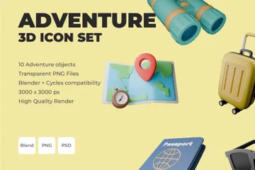 Adventure 3D Icon Pack