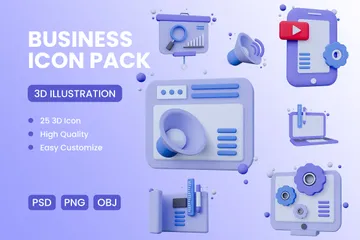 Entreprise Pack 3D Icon