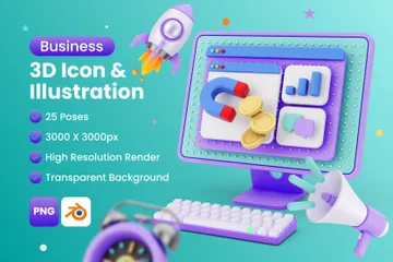 Entreprise Pack 3D Icon