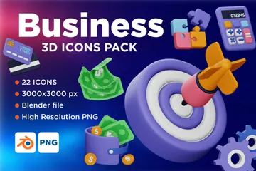 Affaires Vol-2 Pack 3D Icon