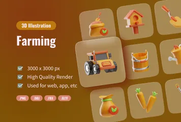 Agriculture Pack 3D Icon