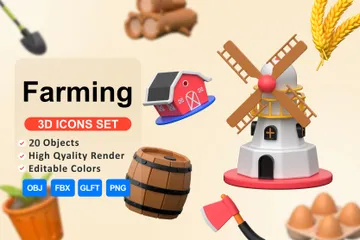 Agriculture Pack 3D Icon