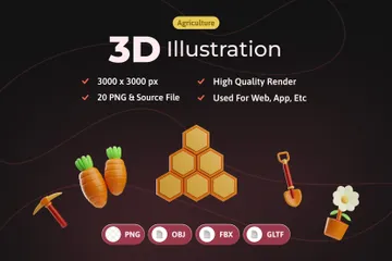 농업 3D Icon 팩