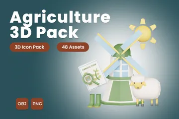 Agriculture 3D Icon Pack