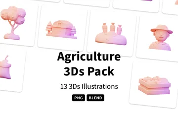 Agriculture 3D Icon Pack