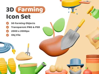 Agriculture Pack 3D Illustration