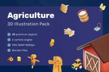 Agriculture Pack 3D Illustration