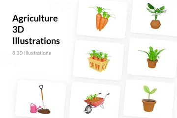 Agriculture 3D Illustration Pack