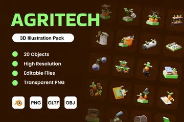 Agritech 3D Icon Pack