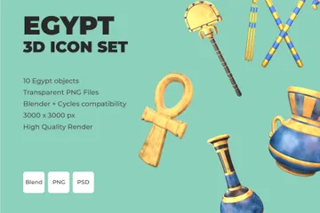 Ägypten 3D Icon Pack