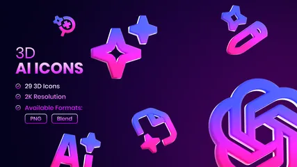 AI 3D Icon Pack